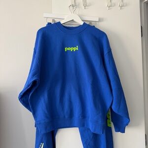 POPPI Electric Blue SET with Neon Green Graphic